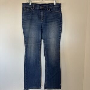 Duluth Trading Co Women's 12X31 Blue Denim Bootcut Mid Rise Stretch Jeans